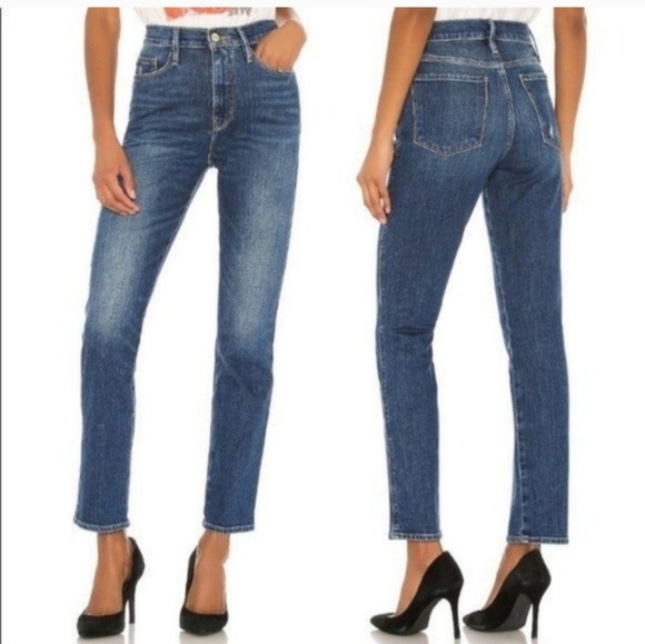 Frame Denim Denim - FRAME Le Pixie Sylvie Slender Straight Jeans in Teigan Ave 27